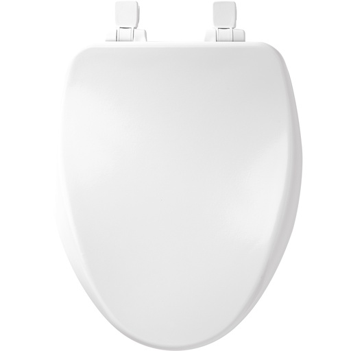 [4001078] Mayfair by Bemis Alesio Elongated Enameled Wood Toilet Seat Removes for Easy Cleaning and Never Loosens White: Durable, Secure Fit