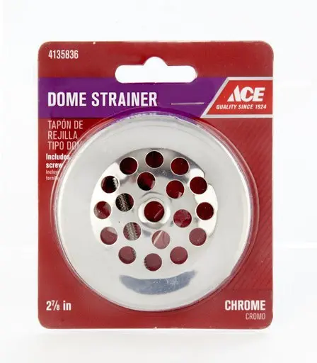 [4135836] Ace 2-7/8 in. Chrome Metal Dome Strainer
