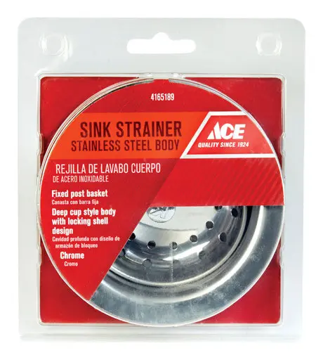 [4165189] SINK STRNR 4-1/4" CHRM