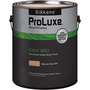 [420023012] ProLuxe Cetol SRD Transparent Matte Dark Oak Oil-Based Alkyd-Oil All-in-One Stain and Finish 1 Gal