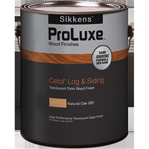 [420023037] ProLuxe Cetol Log and Siding Transparent Satin Teak Oil-Based Wood Finish 1 Gal