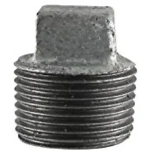 [422746] 1/2 in. Galvanized Malleable Iron Plug Fitting