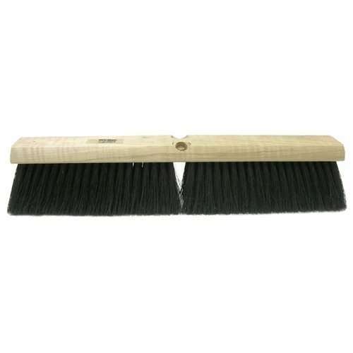 [430001825] 18" Medium Sweep Floor Brush Black Tampico Fill