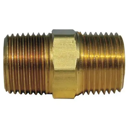 [4338729] HEX NIPPLE 1/2"MPT BRS