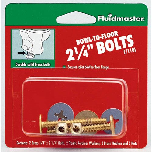 [440015106] Fluidmaster Bowl to Floor Bolts Brass