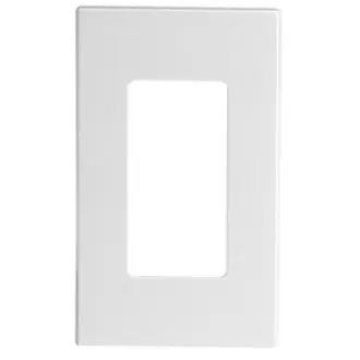 [450010130] LEVITON WALLPLT 1G SCREWLESS BLK