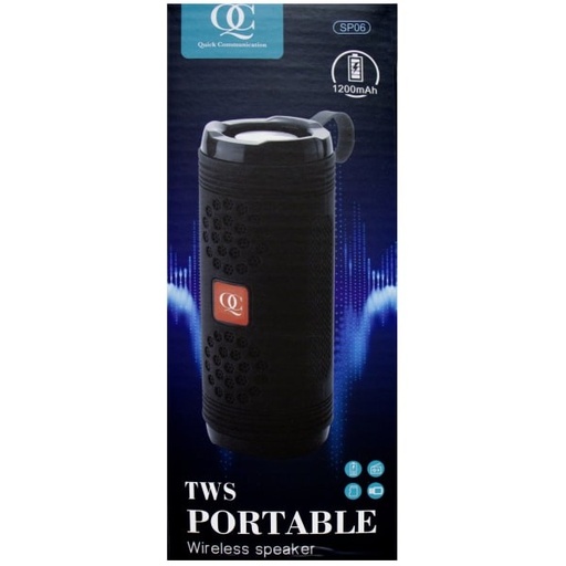 [450016109] Quick Communication Corp.  TWS Portable 178507 Wireless Speaker, Black