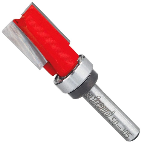 [50105F] Freud 9/16 in. (Dia.) Top Bearing Flush Trim Bit with 1/4 in. Shank - 50-105