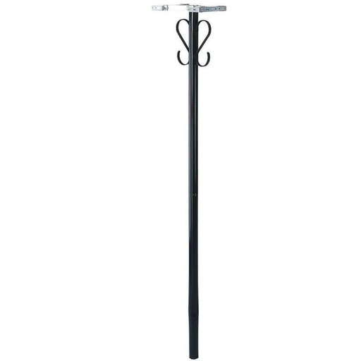[51001] Architectural Mailboxes 52.1 in. Powder Coated Black Steel Mailbox Post