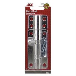 [5302294] Ace 4 in. L Zinc-Plated Steel Barrel Bolt 1 Pk