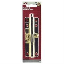 [5302450] Ace 5 in. L Brass-Plated Steel Barrel Bolt 1 Pk