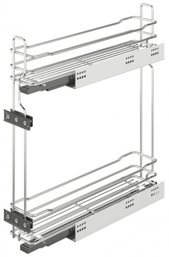 [54937200] Häfele Unterschrank-Frontauszug Mit Gitter Oder Tablarboden Und Dämpfung, Korpusbreite 150 Mm