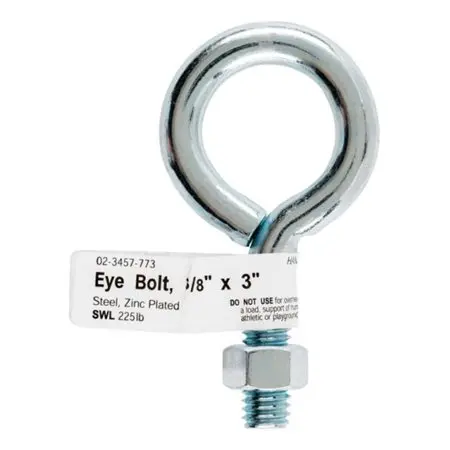 [57926] BOLT EYE W/NUT 3/8"X3"