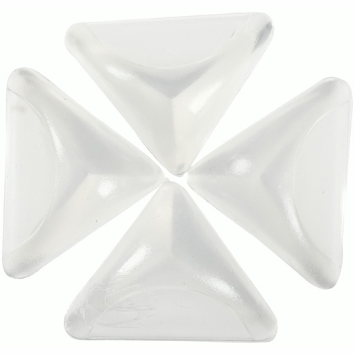 [5989215] Dreambaby Clear Soft Rubber Corner Cushions 4 Pk