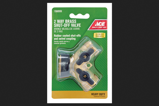 [7060999] Y BRASS HOSE W/ SHUTOFF