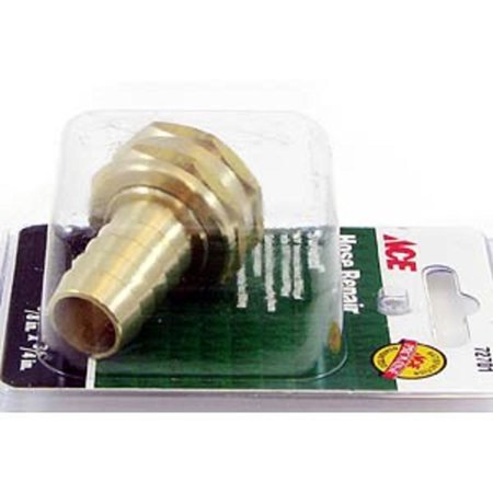 [72701] Ace 5/8 Hose Barb X 3/4 FHT in. Brass Threaded Female Hose Repair