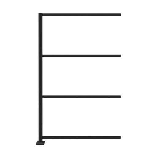 [73050433] Barrette Outdoor Living 52 in. X 79 in. Frame Kit Extension for 2 Ft. X 4 in. Panels Installed in Corner