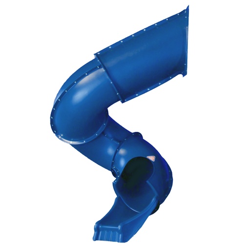 [8025979D] Swing-N-Slide Blue Plastic Turbo Tube Slide for Backyard Swing Sets with Lifetime Warranty  for 7 Foot Deck Heights