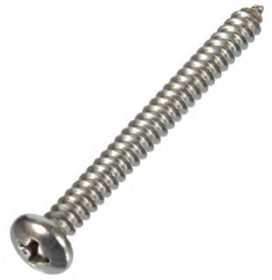 [823258] HILLMAN No. 8 Ga. X 1/2 in. L Phillips Pan Head Sheet Metal Screws 100 Pk