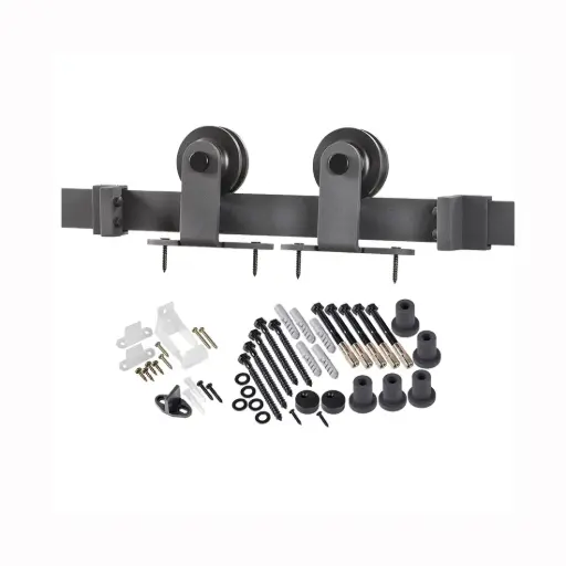[BD100K07800-MB] Door Barn Hdwr Kit Matte Black