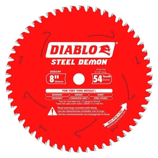 [D0854F] DB 8" VERY THIN METAL BLADE 54T