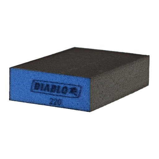 [DFBBLOCMFN01G] Diablo 4 in. L X 2-1/2 in. W X 1 in. 220 Grit Ultra Fine Flat Surface Sanding Sponge