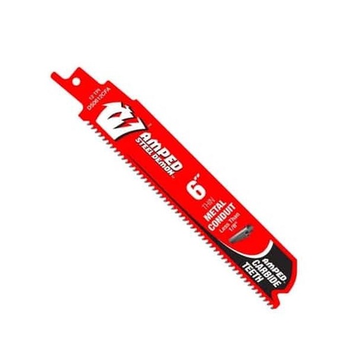 [DS0612CFA] Diablo Amped 6 in. Carbide Tipped Reciprocating Saw Blade 12 TPI 1 Pk