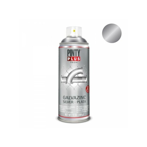 [G150] PINTYPLUS 400ml GALVAZINC SILVER