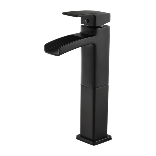 [LG40-DF0B] Pfister LG40-DF0 Kenzo 1.2 GPM Single Hole Vessel Bathroom Faucet Black Faucet Bathroom Sink Faucets Single Handle