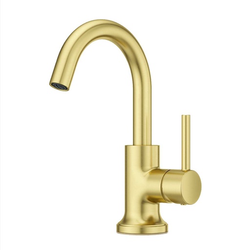 [LG42-TNT2BG] Pfister LG42-TNT2 Tenet 1.2 GPM Single Hole Bathroom Faucet Brushed Gold Faucet Bathroom Sink Faucets Single Handle