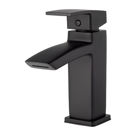 [LG42DF1B] Pfister LG42-DF1 Kenzo 1.2 GPM Single Hole Bathroom Faucet with Metal Pop-up Drain Assembly Matte Black Faucet Bathroom Sink Faucets Single Handle