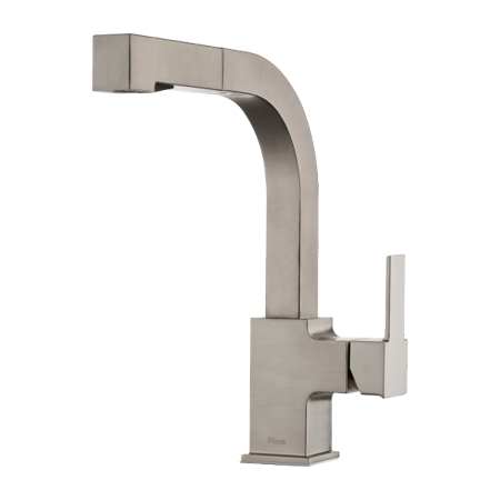 [LG534-LPMS] Pfister LG534LPM Arkitek 1.8 GPM Single Hole Pull Down Kitchen Faucet - Includes Escutcheon Stainless Steel Faucet Kitchen Single Handle