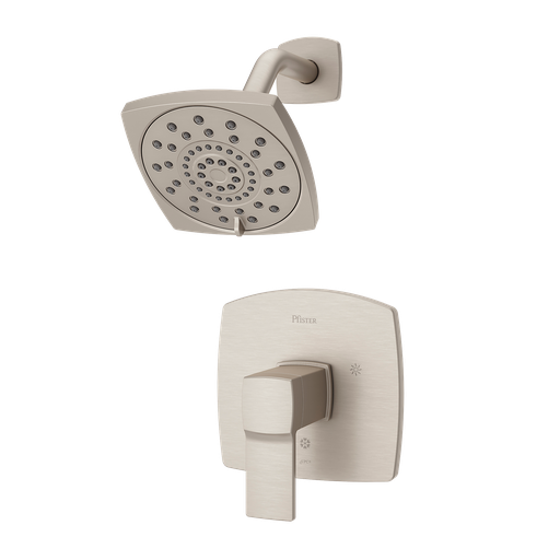 [LG89-7DAK] Pfister LG89-7DA Deckard Shower Trim Package with Multi Function Shower Head Brushed Nickel Showers Shower Only Pressure Balanced