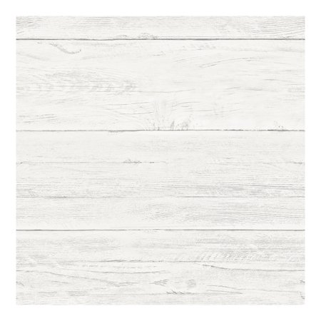 [NU3127] NuWallpaper Shiplap Peel & Stick Wallpaper White: Removable Vinyl, Self-Adhesive, Wood Grain Design, Washable Surface