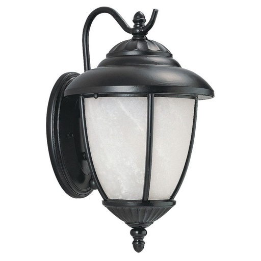 [1000567950] Yorktown Small 1-Light Black Outdoor Wall Lantern