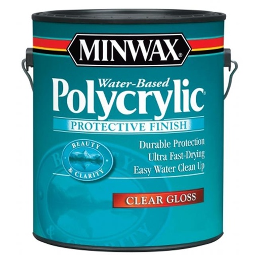 [1001338] Minwax Satin Clear Polycrylic 1 Gal.