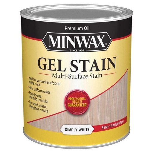 [1019876] GEL STAIN TRAN WHT 1QT