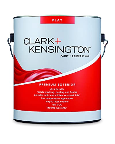 [1020144] Clark+Kensington  Flat  Tint Base  Ultra White Base  Premium Paint  Exterior  1 Gal. - Case of: 4;