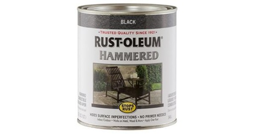 [1095298] Rust-Oleum 1 Qt Stops Rust Hammered Black Protective Enamel Paint