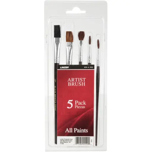 [11079] Linzer .1 in. W Assorted Artist Paint Brush Set