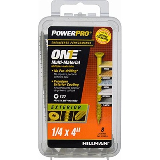 [116816] PPRO BRNZ F/H EXT. SCREW 1/4X4