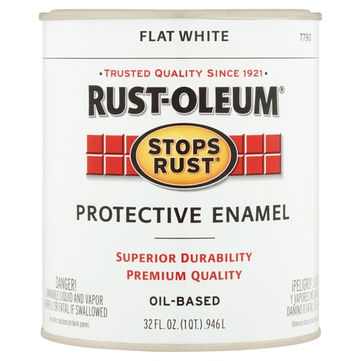 [11861] PAINT QT FLAT WHITE R-O