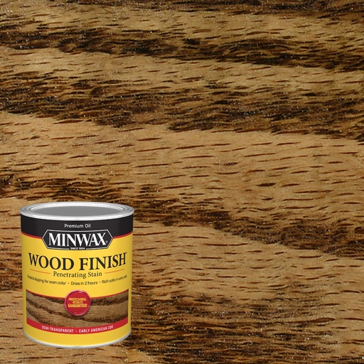 [12382] Minwax Wood Finish Semi-Transparent Early American Oil-Based Oil Stain 1 Qt.