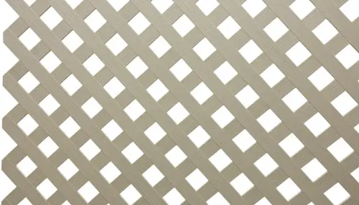 [140001243] RDI Lattice Panel Privacy Diamond - 4 Foot X 8 Foot - Nantucket Gray