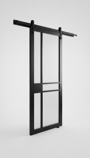 [147618436] BARNDOOR KIT "BADEN"BLACK 36X84