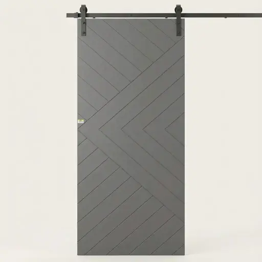 [147698436] BARNDOOR KIT "BREMEN"GRAY 36X84