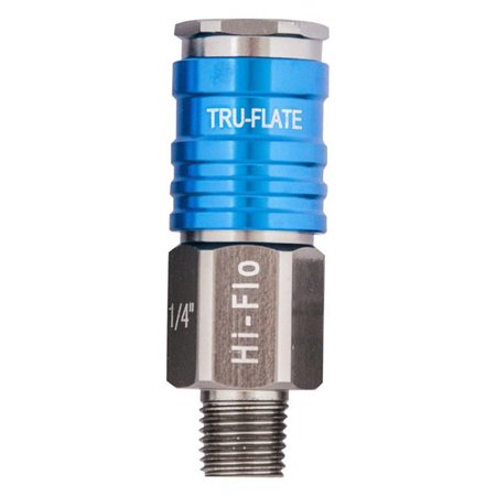 [1673540] Tru-Flate Hi Flo Aluminum Coupler 1/4 in. Male 1 Pc