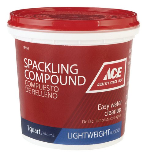 [18952] Ace Ready to Use White Spackling Compound 1 Qt - Total Qty: 6