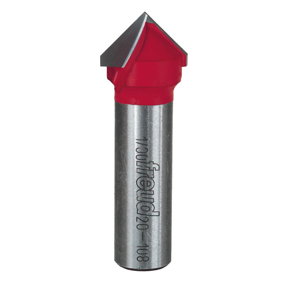 Freud 3/4 in. (Dia.) V Grooving Bit with 1/2 in. Shank - 20-108 ...