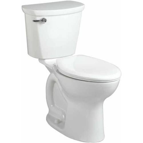 [215AA104.020] American Standard 215AA.104 Cadet Pro Elongated Two-Piece Toilet with EverClean Surface PowerWash Rim and Chair Height Bowl White Toilets and Bidets
